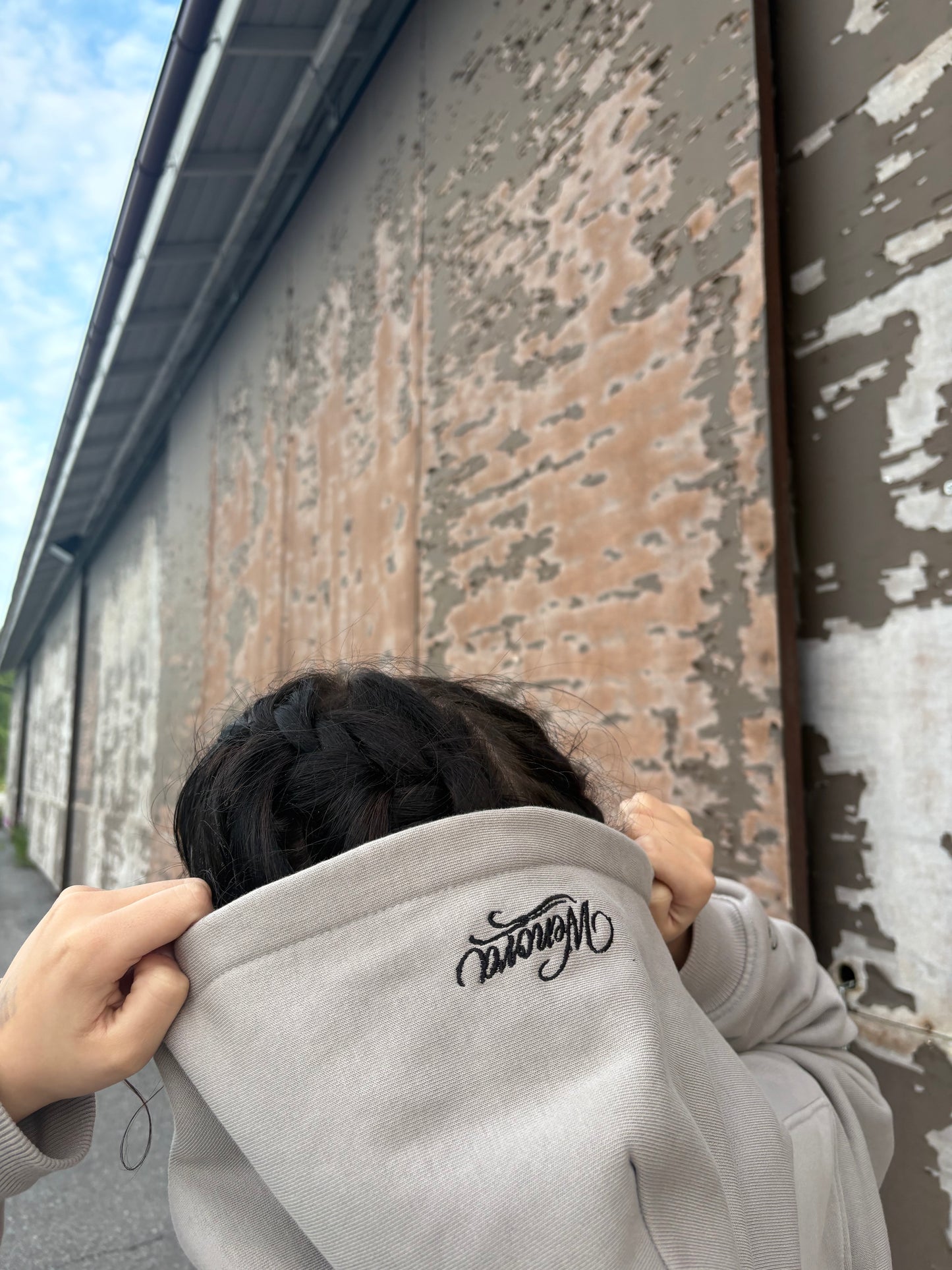 Grey Hexagon Hoodie