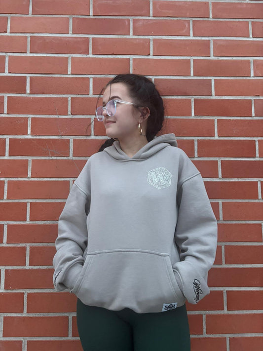 Grey Hexagon Hoodie