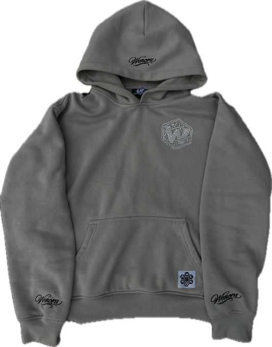 Grey Hexagon Hoodie