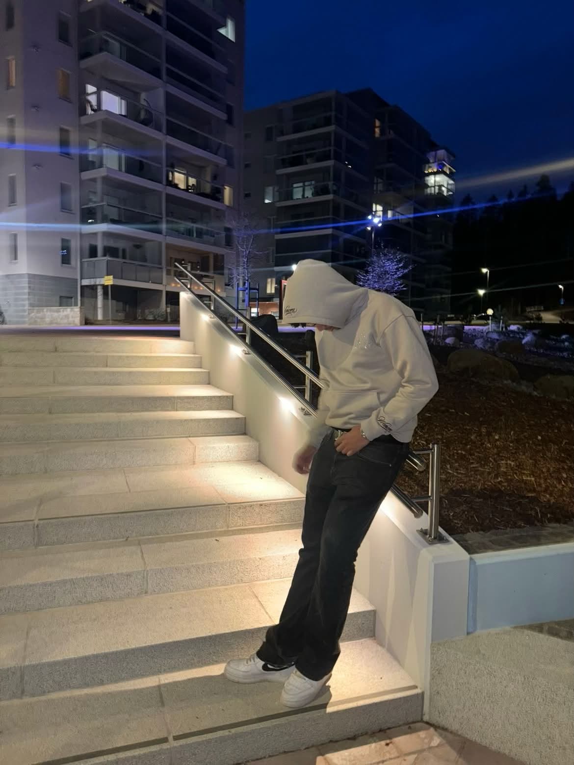 Grey Hexagon Hoodie